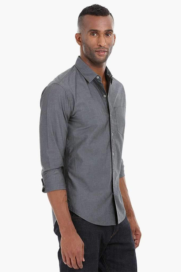 Triple Needle Stitch Cotton Shirt