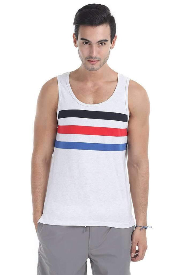 Triple Racer Striper Knit Tank