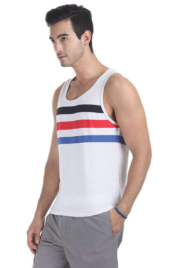 Triple Racer Striper Knit Tank