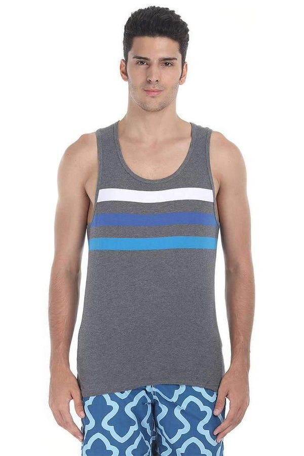 Triple Racer Striper Knit Tank