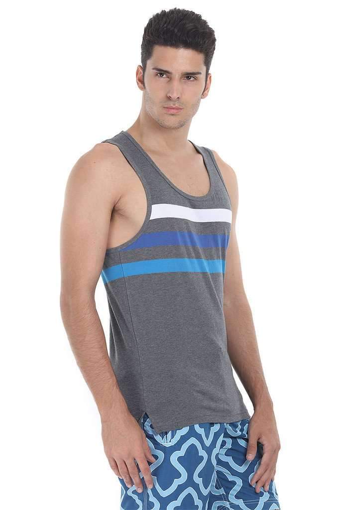 Triple Racer Striper Knit Tank