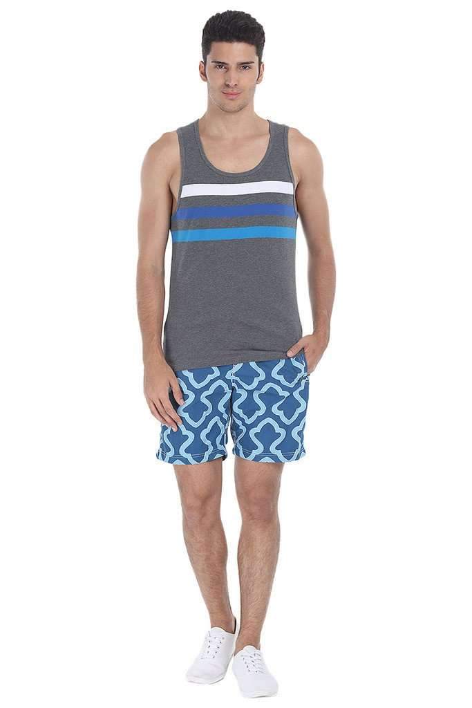 Triple Racer Striper Knit Tank