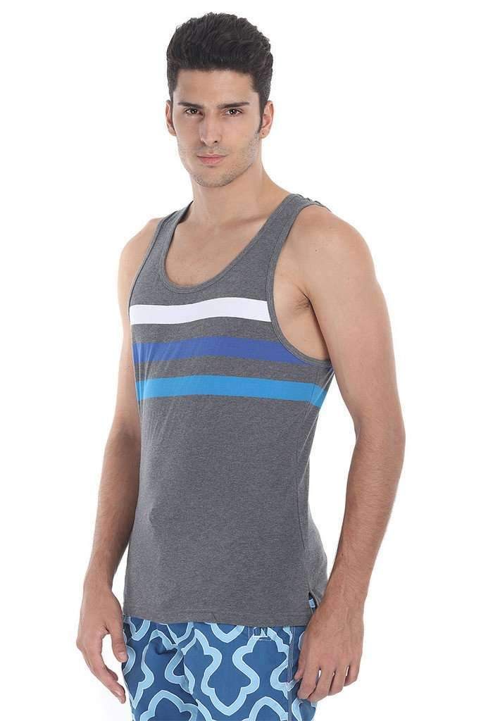 Triple Racer Striper Knit Tank