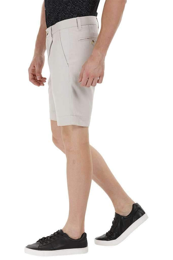 Twill Beige Chino Shorts