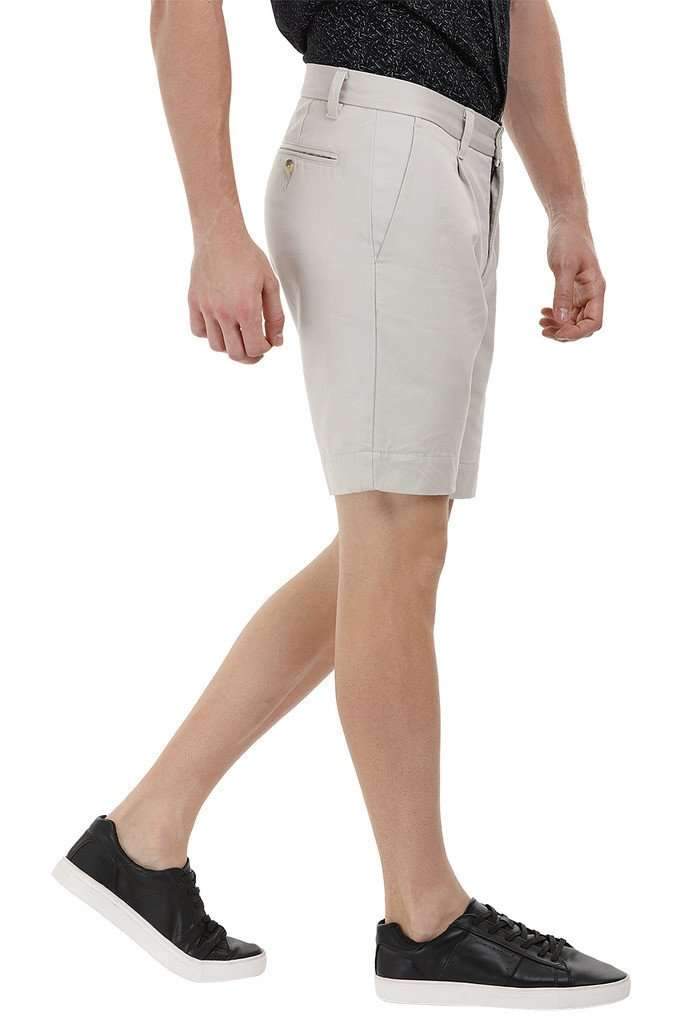 Twill Beige Chino Shorts