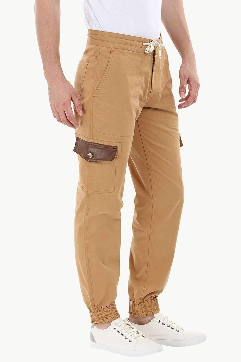 Twill Cargo Cuff Joggers