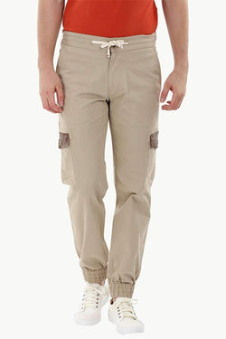 Twill Cargo Cuff Joggers