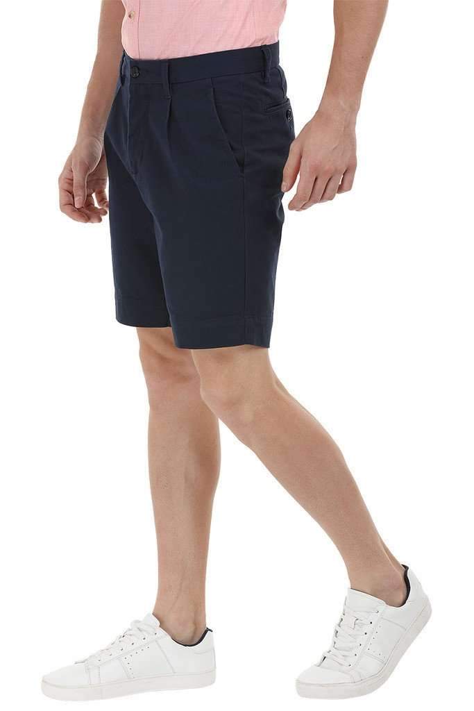 Twill Navy Chino Shorts