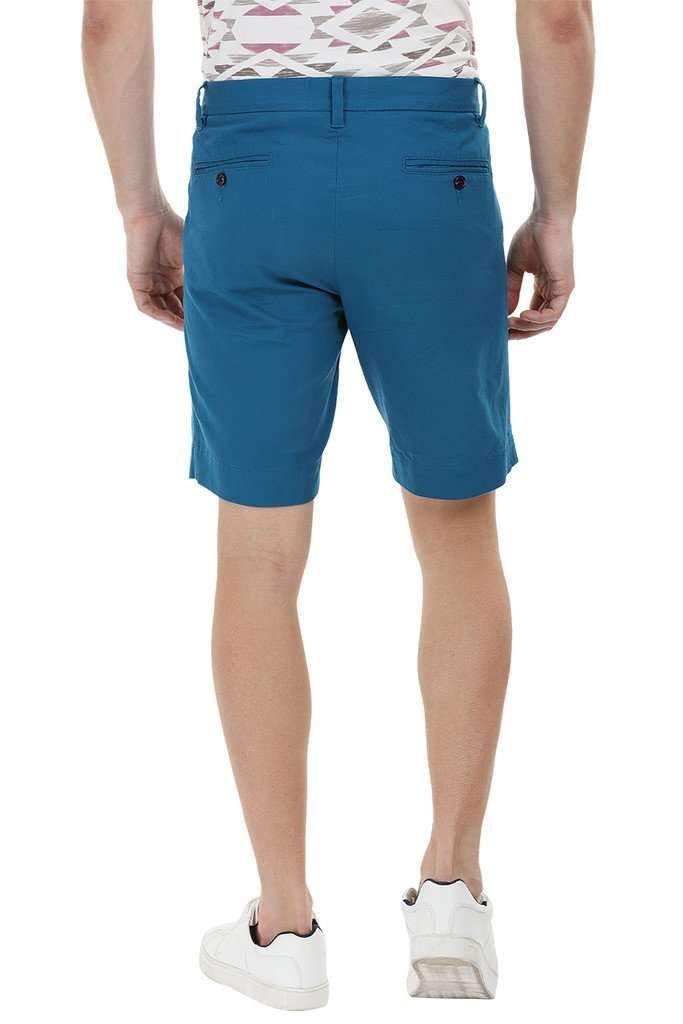 Twill Turquoise Chino Shorts