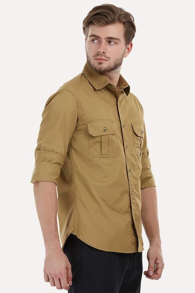 Urban Shirt with Pleated Pockets