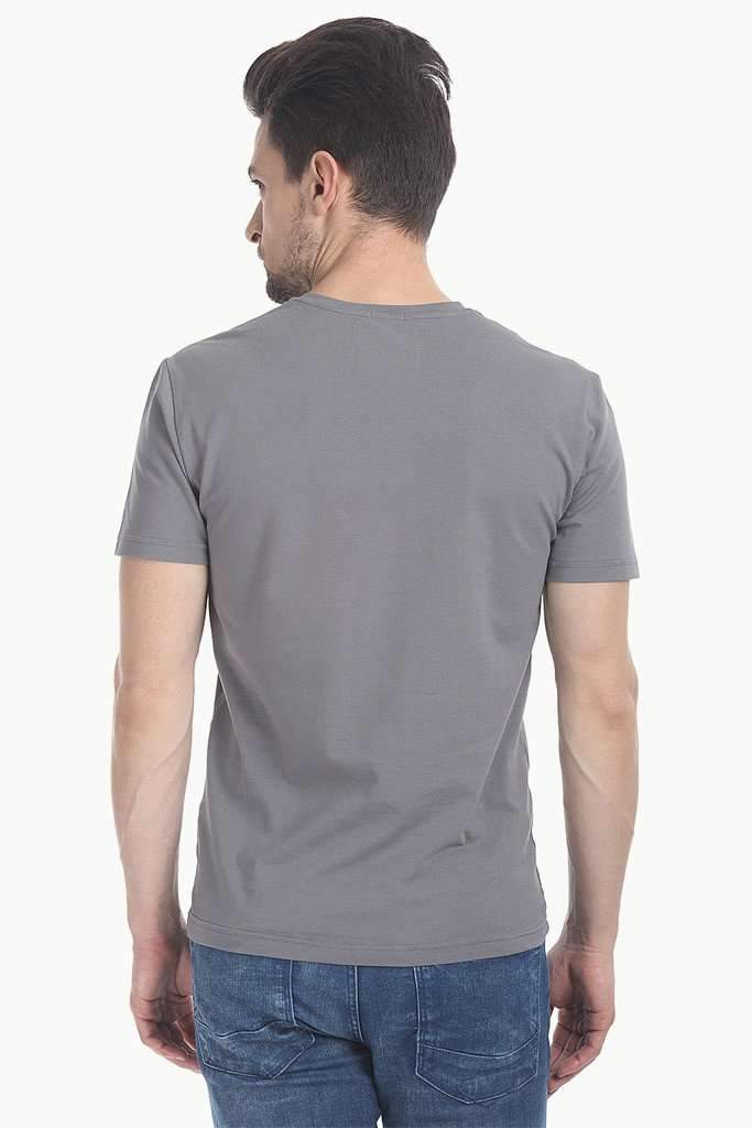 V Neck Slight Stretch Solid T- Shirt