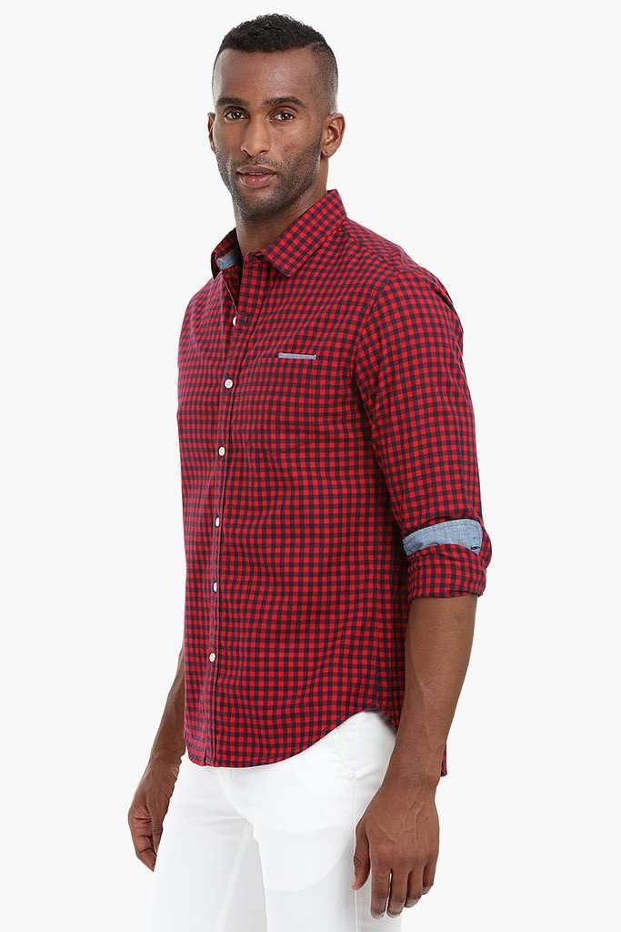 Versatile Gingham Check Shirt