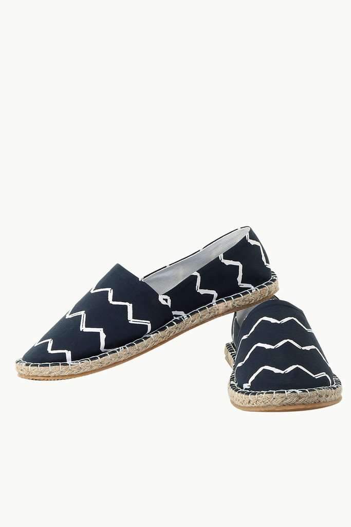 Wave Print Summer Espadrilles