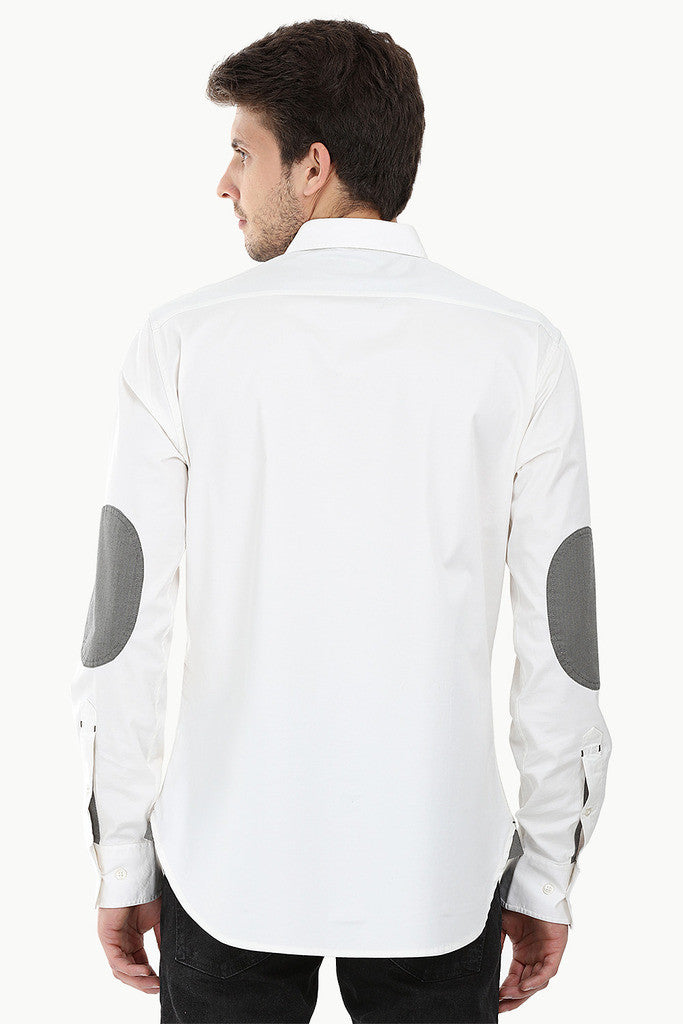 White Cotton Stretch Shirt