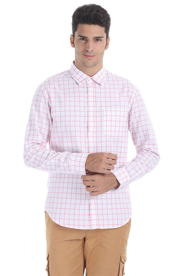 Windowpane Check Eqyptian Cotton Shirt