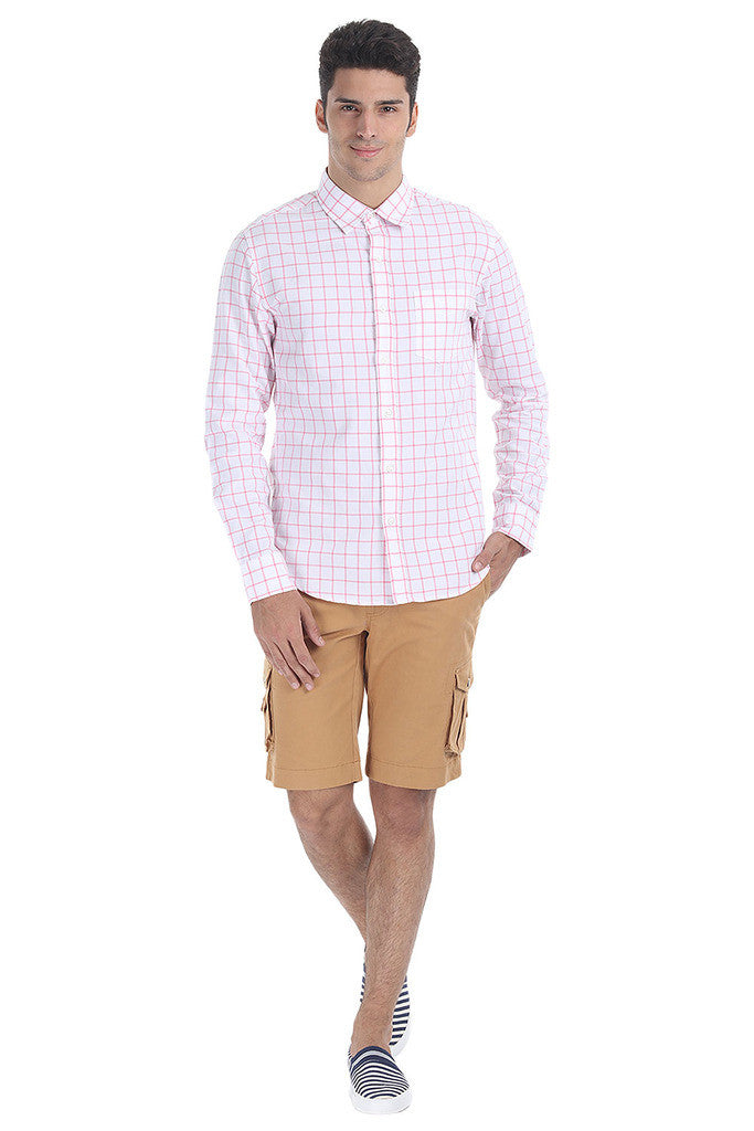 Windowpane Check Eqyptian Cotton Shirt