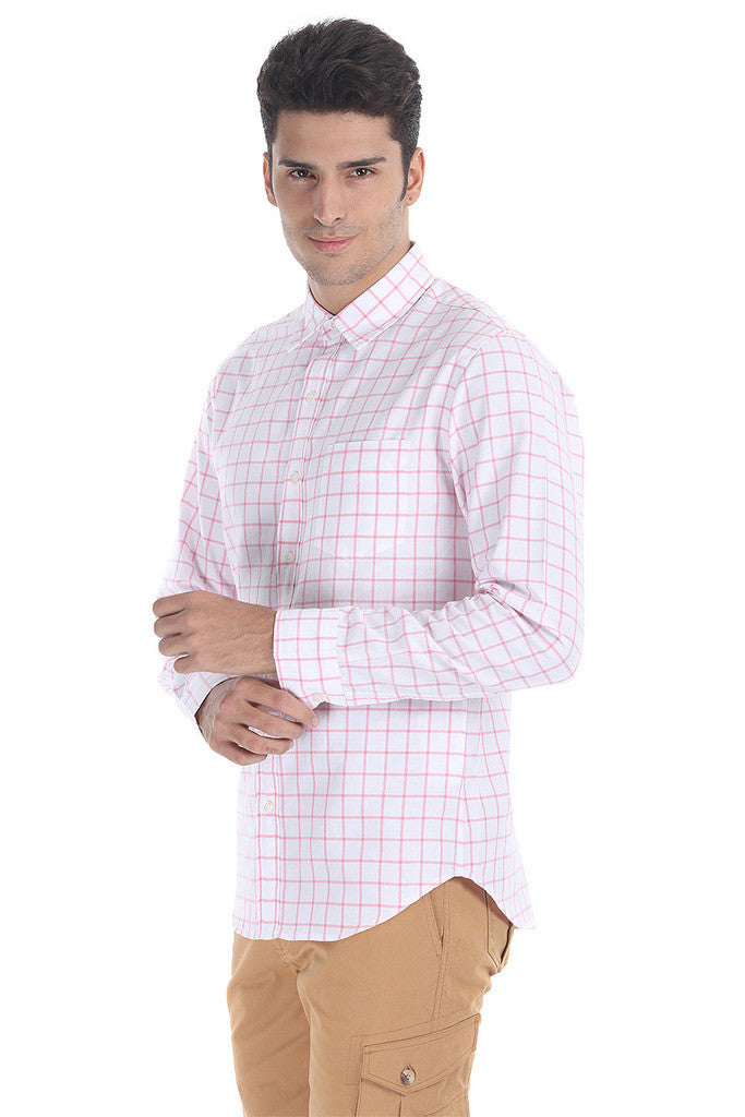 Windowpane Check Eqyptian Cotton Shirt