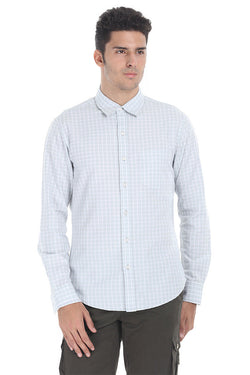 Windowpane Check Eqyptian Cotton Shirt