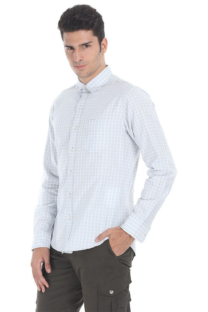 Windowpane Check Eqyptian Cotton Shirt