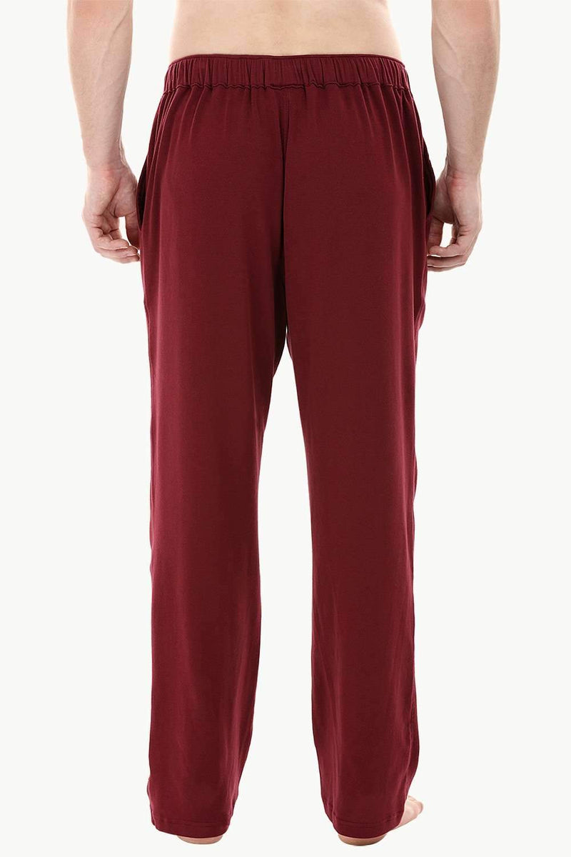 Wine Red Knit Brushed Pyjamas