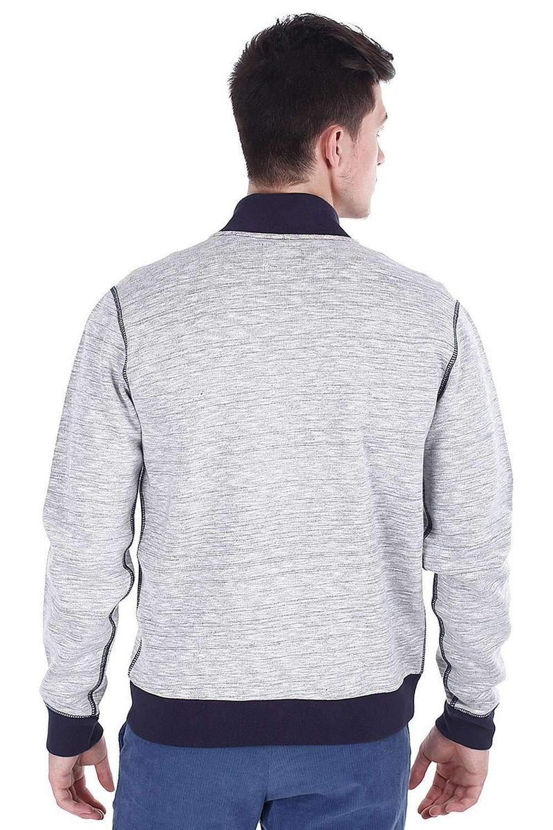 Cot/Wool Baseball Heather Jacket