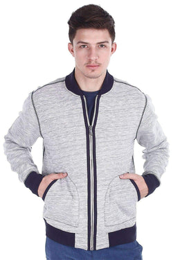 Cot/Wool Baseball Heather Jacket