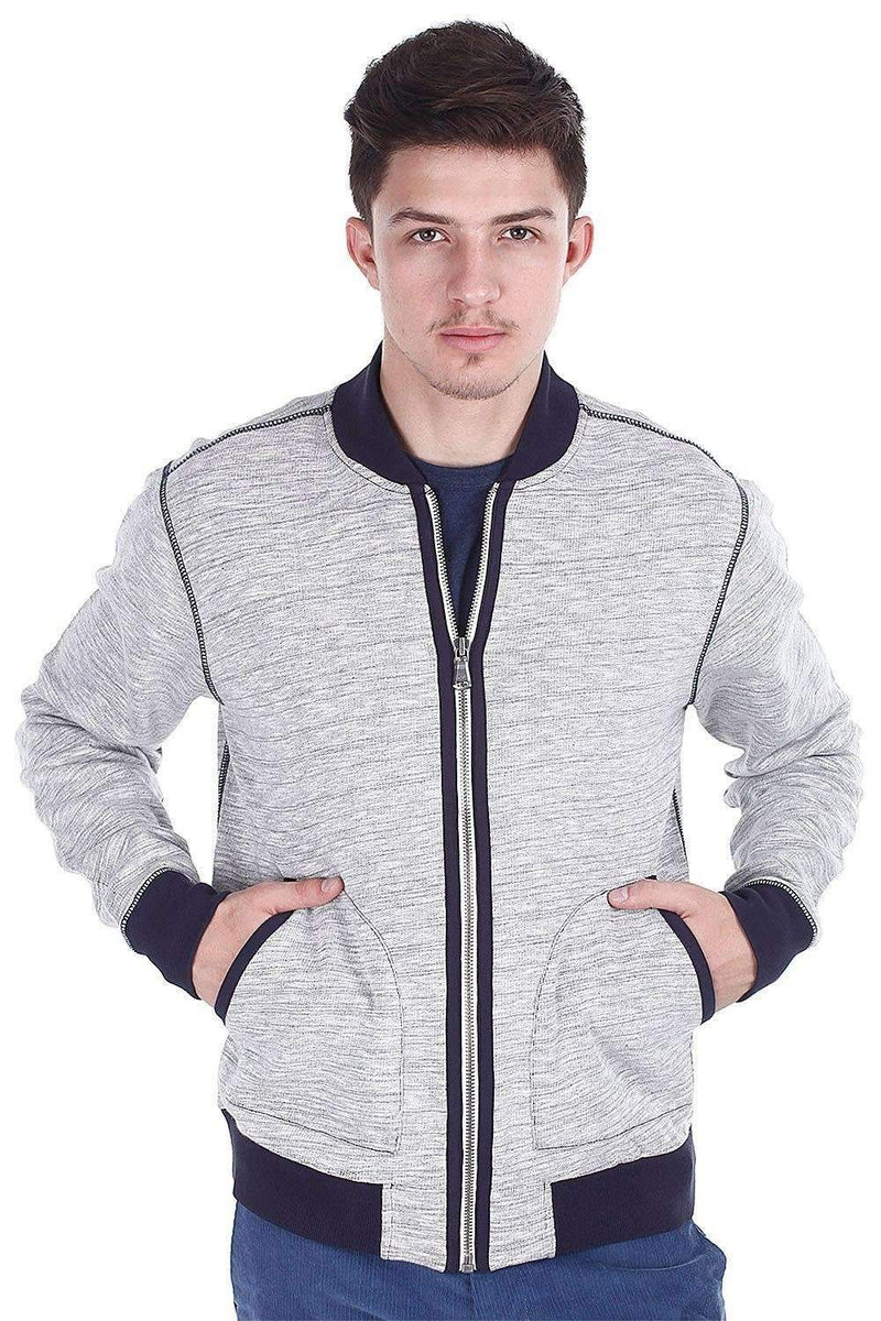 Cot/Wool Baseball Heather Jacket
