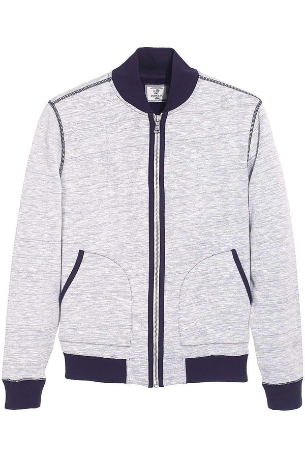 Cot/Wool Baseball Heather Jacket