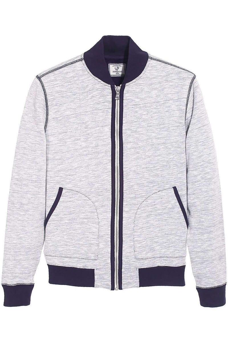 Cot/Wool Baseball Heather Jacket
