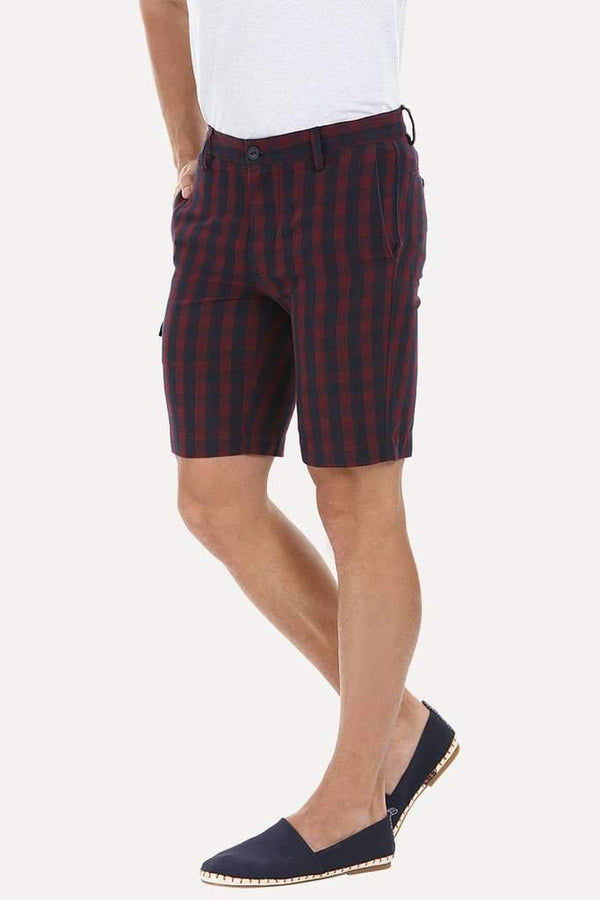 Yarn Dyed Checked Shorts