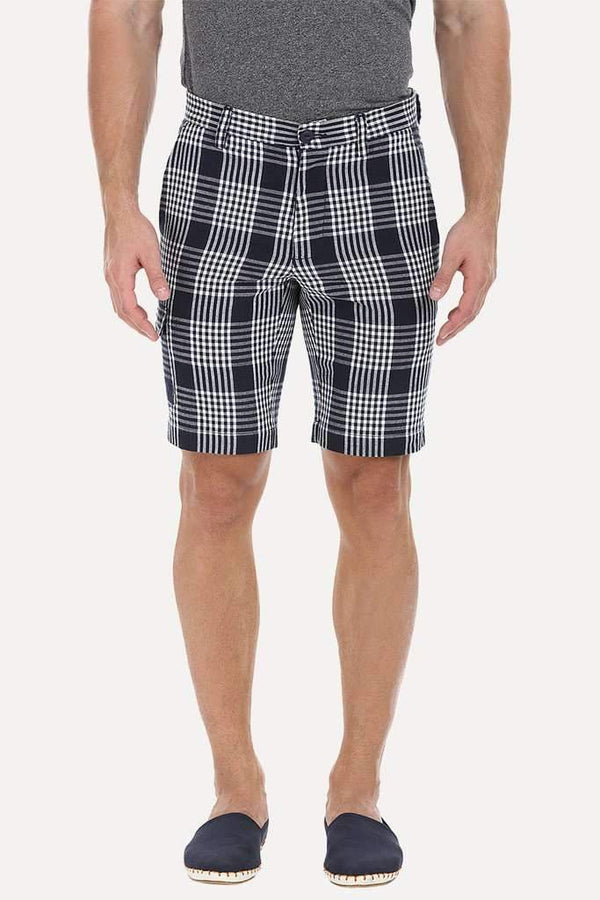 Yarn Dyed Checked Shorts