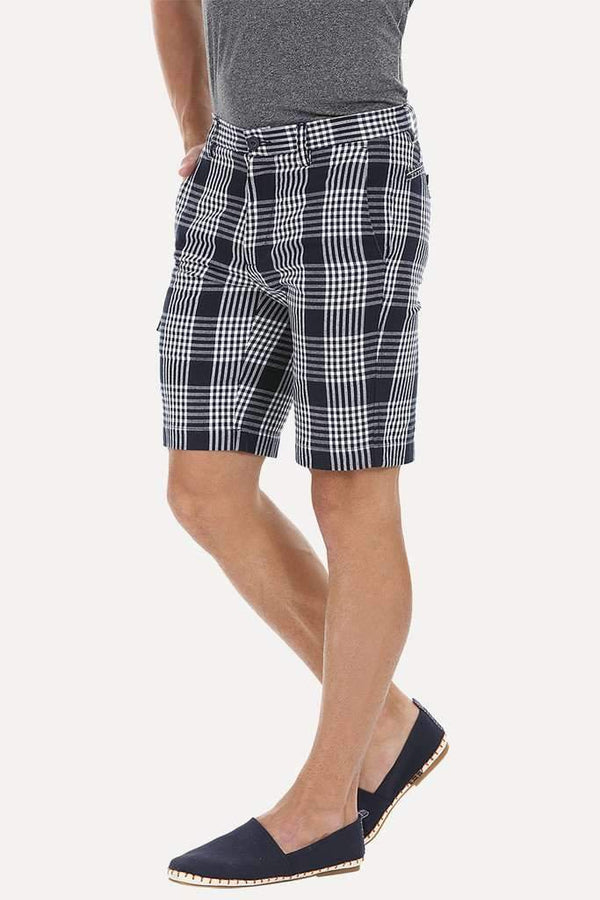 Yarn Dyed Checked Shorts