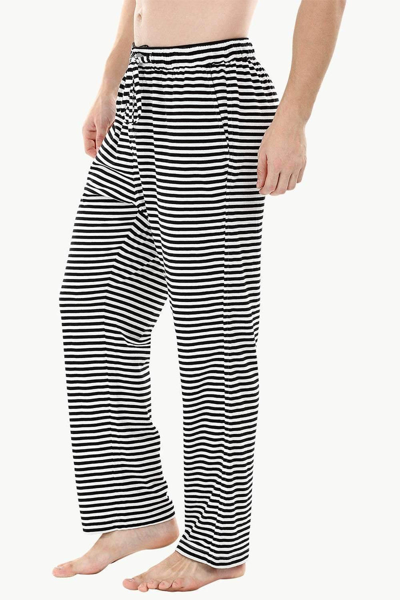 Zebra stripe knit brushed pyjamas