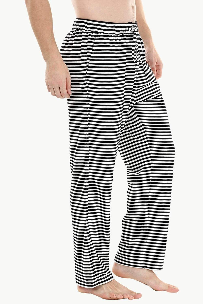 Zebra stripe knit brushed pyjamas