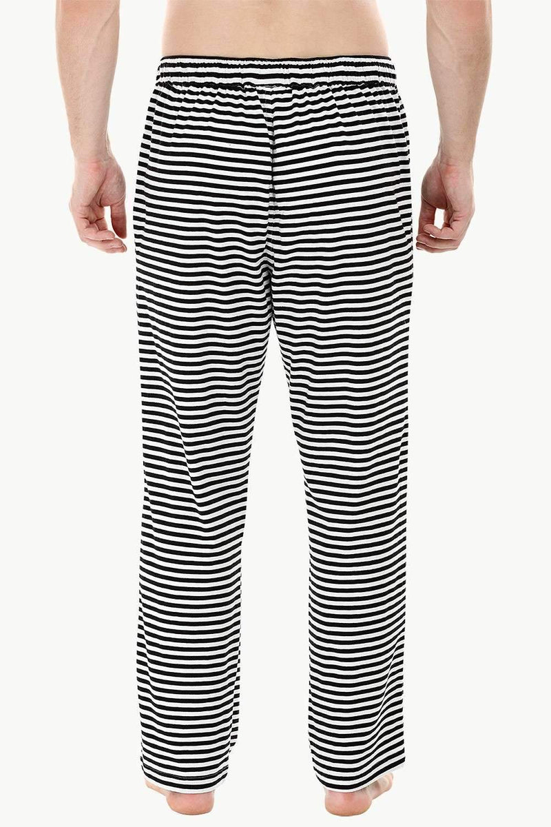 Zebra stripe knit brushed pyjamas