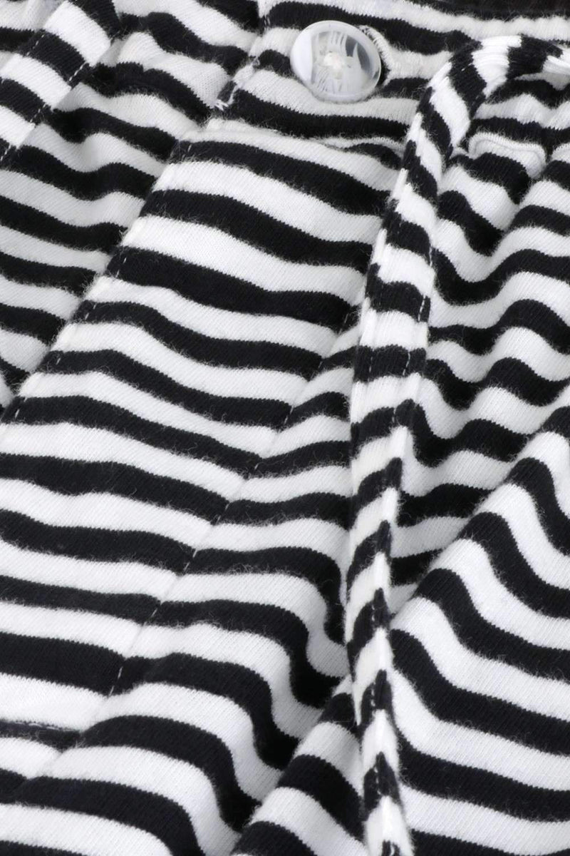 Zebra stripe knit brushed pyjamas